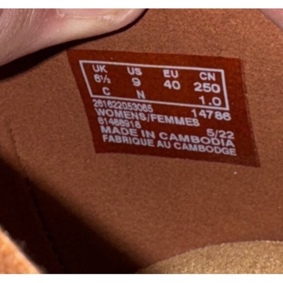 Clarks Sara Bay Womens Leather Slip On Ballet Flats Size 9 NARROW Brown - Picture 8 of 8